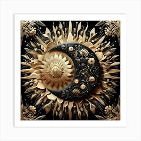 Sun And Moon 3 Art Print
