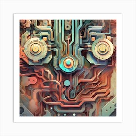 Circuit Board Art Print