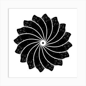 Spiral Flower Art Print