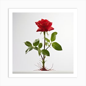 Red Rose Art Print