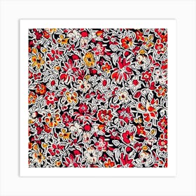Jasmine Jive Bloom London Fabrics Floral Pattern 5 Art Print
