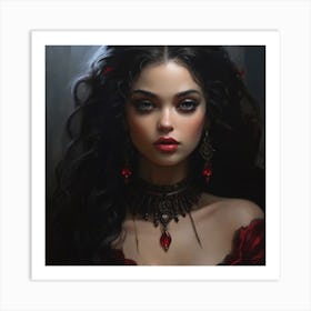 Gothic Beauty Art Print