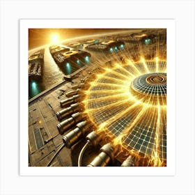 Energy Shields Warships Converted Art Print