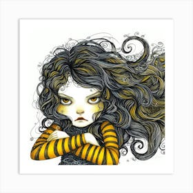 Attitude Girl - Power Pout Art Print