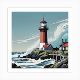 Lighthouse 3 Art Print