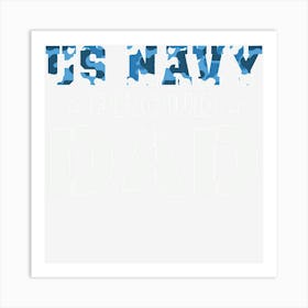 Us Navy Proud Dad Art Print