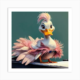 Ducky Piano 3 Art Print