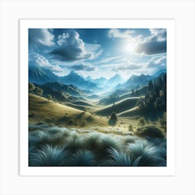 Mountain Landscape Art Print