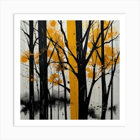 Leonardo Lightning Xl An Abstract Painting Of Nature Branches 1 (4) Poster