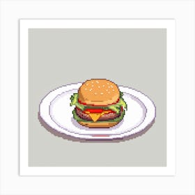 Pixel Art, Pixel Art, Pixel Art, Pixel Art Art Print