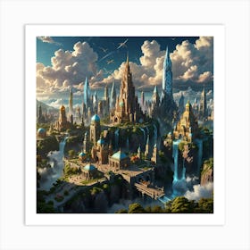 Fantasy City 11 Art Print