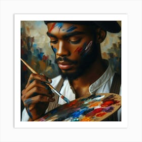 Portrait Of A Painter Art Print