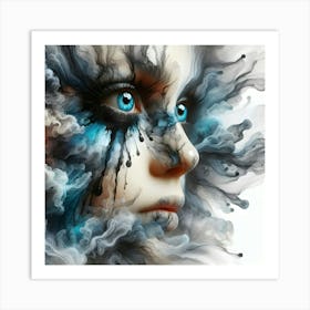 Face Of Smoke Art Print