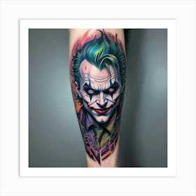 Joker Tattoo 17 Art Print