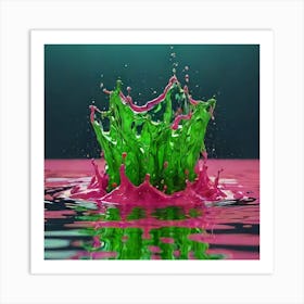 Splashing Water 5 Art Print