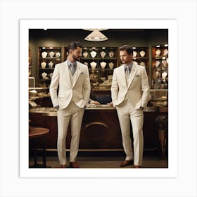 Two Men In Suits 4 Art Print