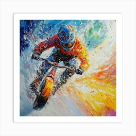 Bmx Rider Art 1 Art Print