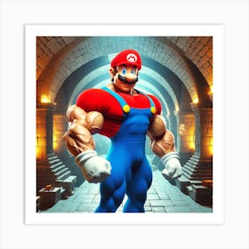 Mario Bros V5 Art Print