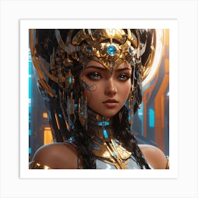 Absolute Reality V16 Arab Hydropunk Princess Science Fiction H 1 Art Print