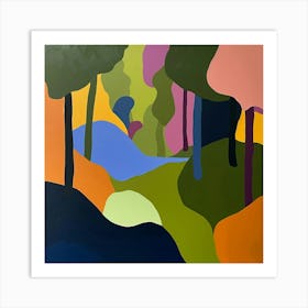 Abstract Park Collection Forest Park Portland 3 Art Print