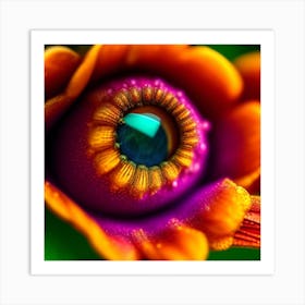 Eye Of The Flower Art Print