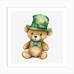 St Patrick'S Day Teddy Bear 9 Art Print