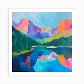 Colourful Abstract Rocky Mountain National Park Usa 2 Art Print