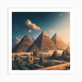 Egyptian Pyramids 2 Art Print