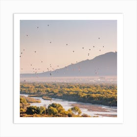 Hot Air Balloons In Sky Art Print