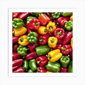 Colorful Peppers 46 Art Print