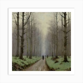 Morning walk Art Print