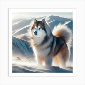 Husky dog 1 Art Print