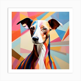 Abstract modernist italian greyhound dog 1 Art Print