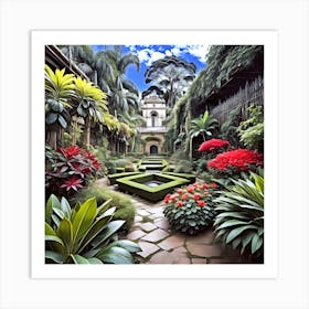 Courtyard Garden Art Print