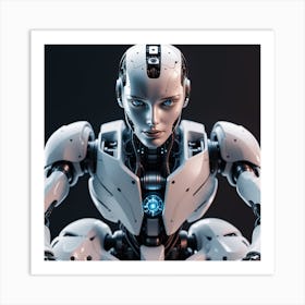 Robot Woman 38 Art Print