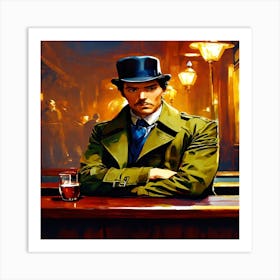 Man In A Top Hat Art Print