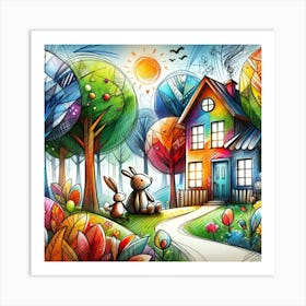 House In The Forest 2 Art Print