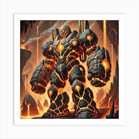 Magma Sentinels Art Print