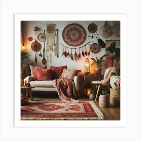 Bohemian Living Room 1 Poster