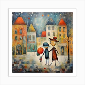 Christmas In The City Art Print