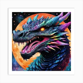 Dragon In Space 1 Art Print