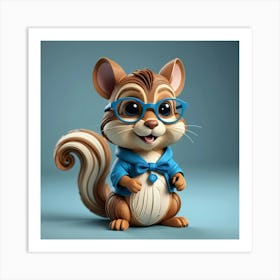 Cartoon Chipmunk 2 Art Print