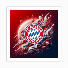 FC Bayern München Logo Wall Art 8 Art Print