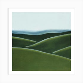 Rolling Grass Hills Art Print