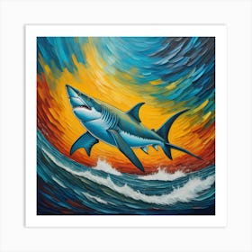 Great White Shark Art Print