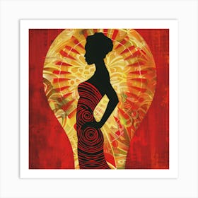 Silhouette Of A Woman 79 Art Print