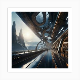 Futuristic Cityscape 10 Art Print