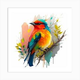 Colorful Bird 5 Art Print