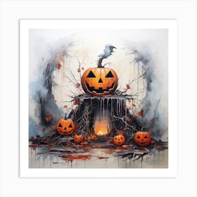 Jack O Lanterns Art Print