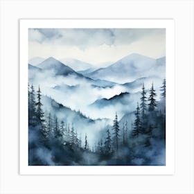 Smoky Mountains 2 Art Print